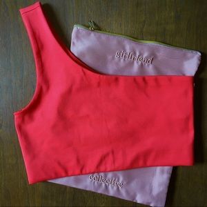 Girlfriend Collective Bianca Bra in Poppy